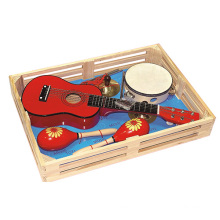 Wooden Guitar Toy Musical Instrument Set